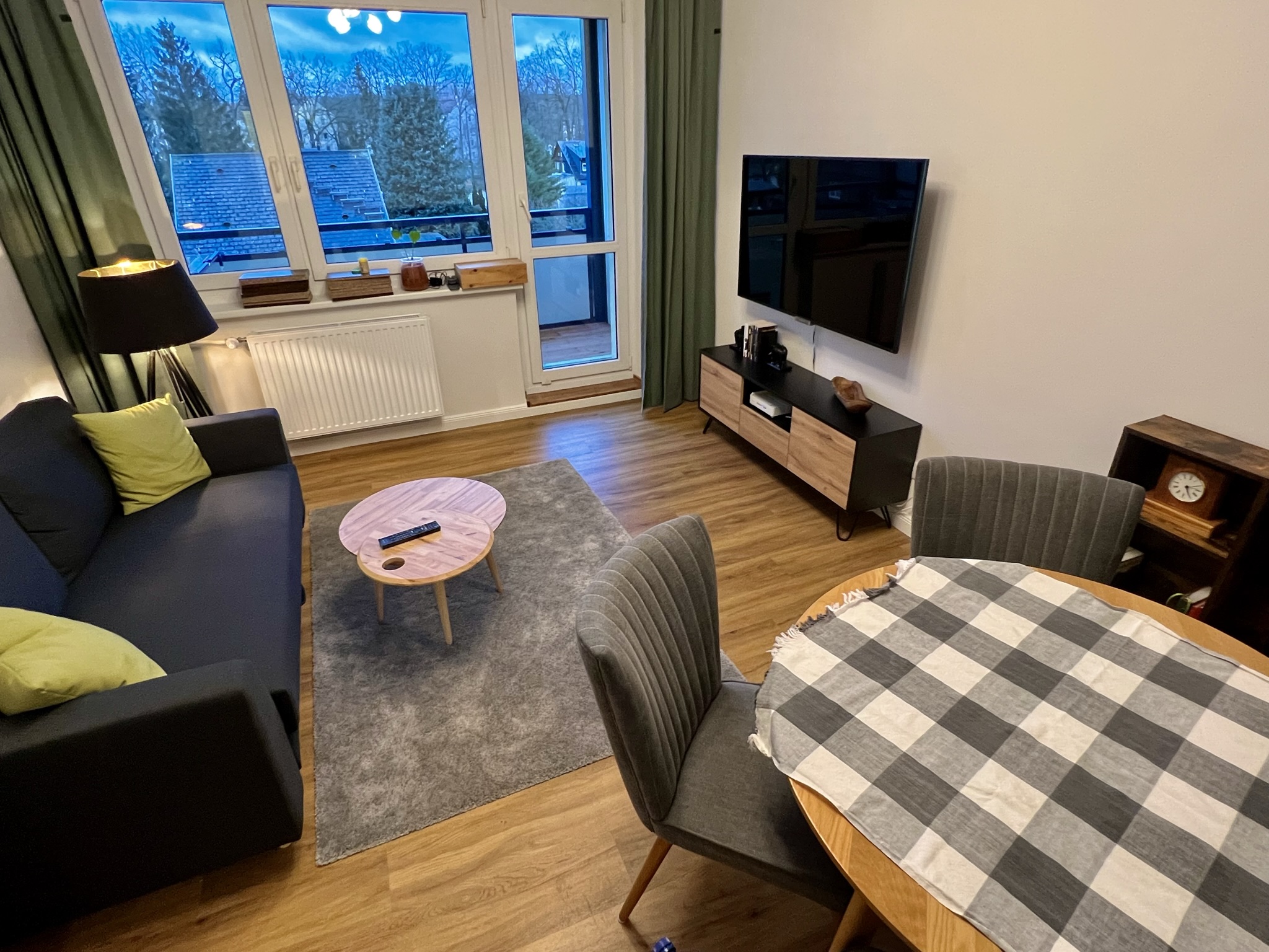 Fereinwohnung Enzmann | Potsdam: Wohnzimmer, Couch